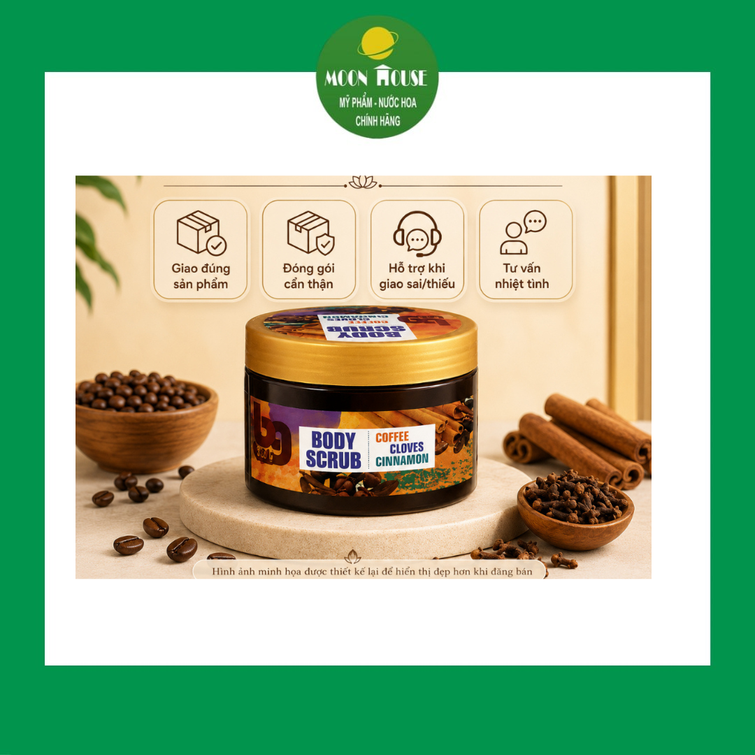 Tẩy da chết body quế hồi